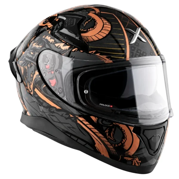 Apex Scratch Black Copper Helmet With Spoiler