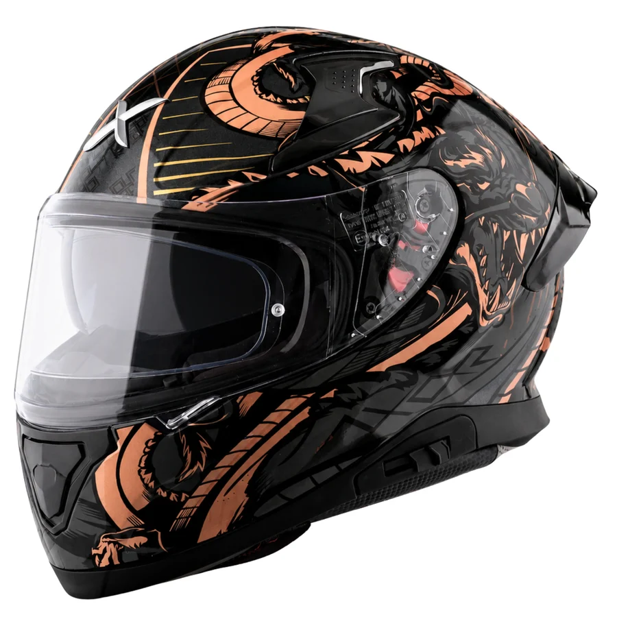 Apex Scratch Black Copper Helmet With Spoiler - Image 3