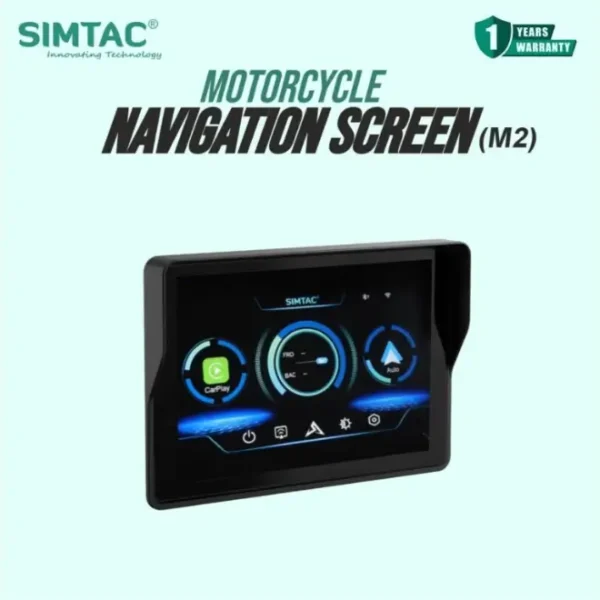 Simtac motorcycle GPS CarPlay & Android Auto system – M2 ( WITHOUT TPMS)