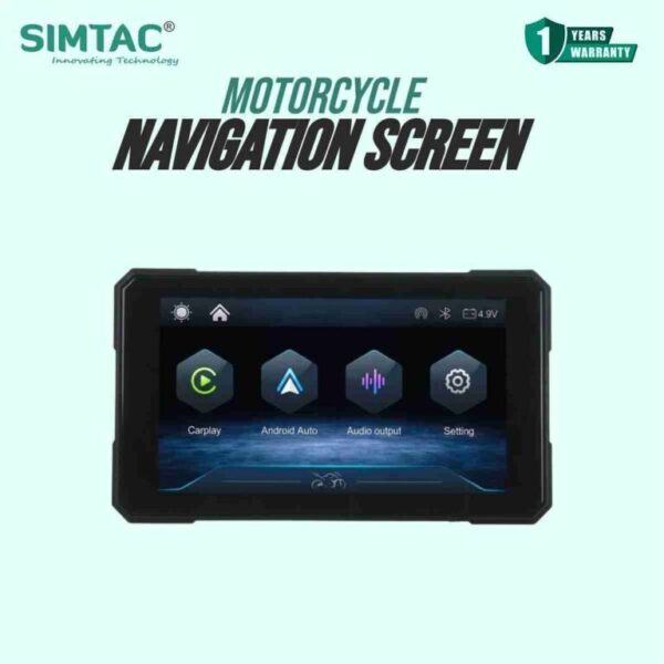 Simtac motorcycle GPS CarPlay & Android Auto system – M3 ( WITHOUT TPMS)