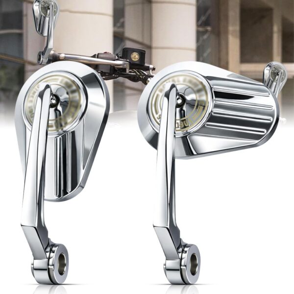 Handle Bar End Side Mirror For Royal Enfiled  Oval Type