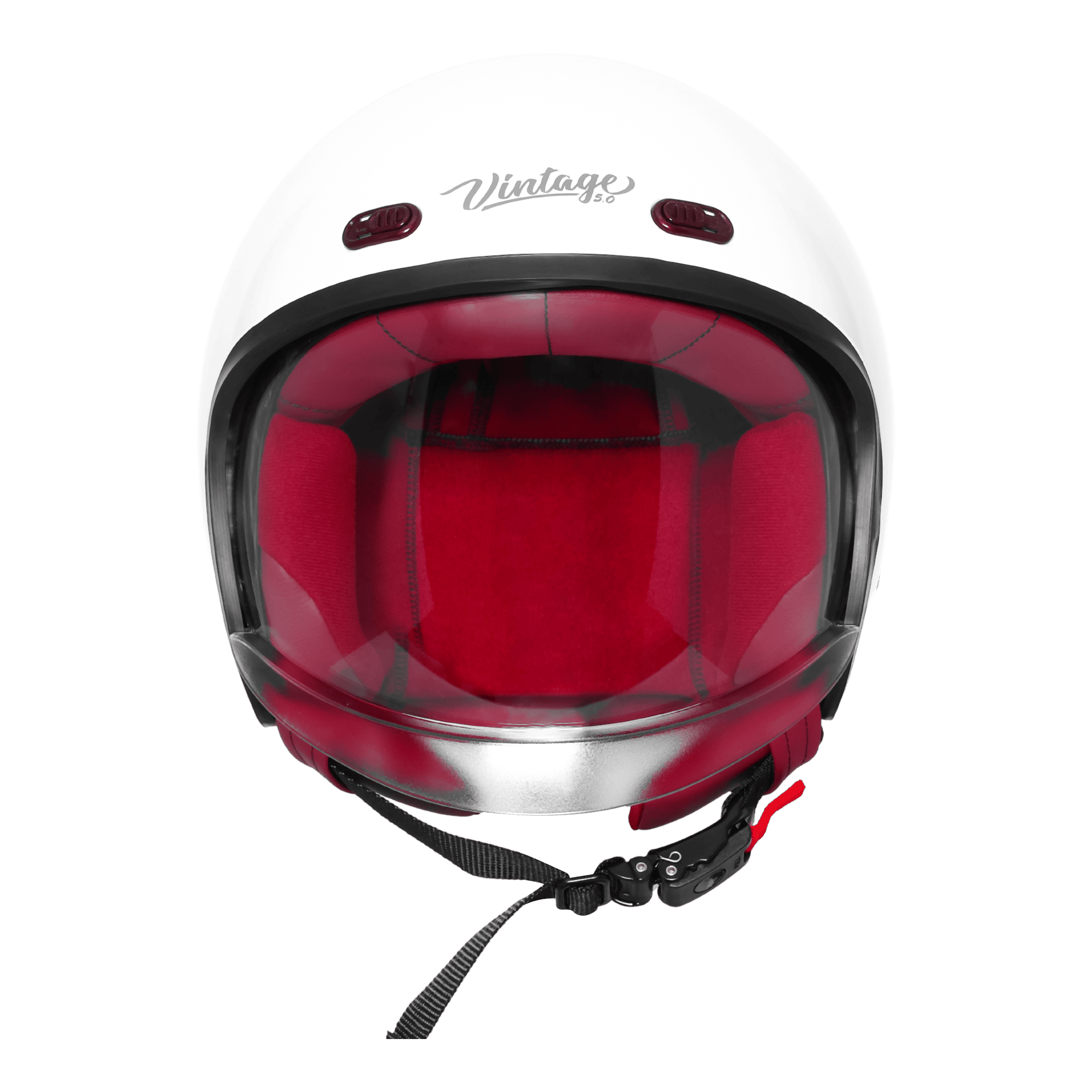 Steelbird SBH-67 VINTAGE DOT 5.O GLOSS WHITE - Image 2