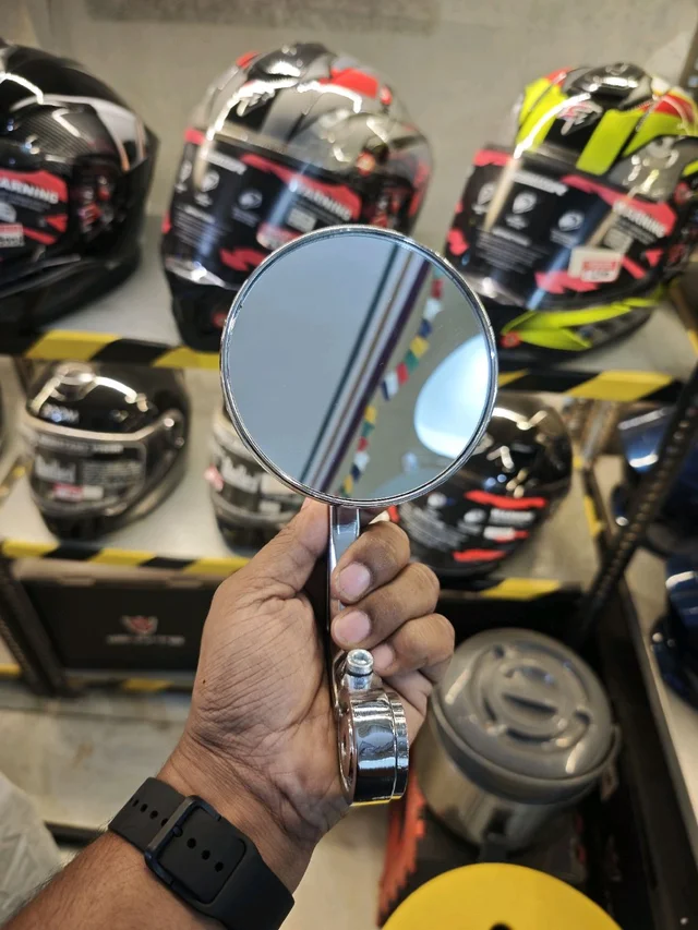 Handle Bar End Side Mirror For Royal Enfiled (New Edition) - Image 6