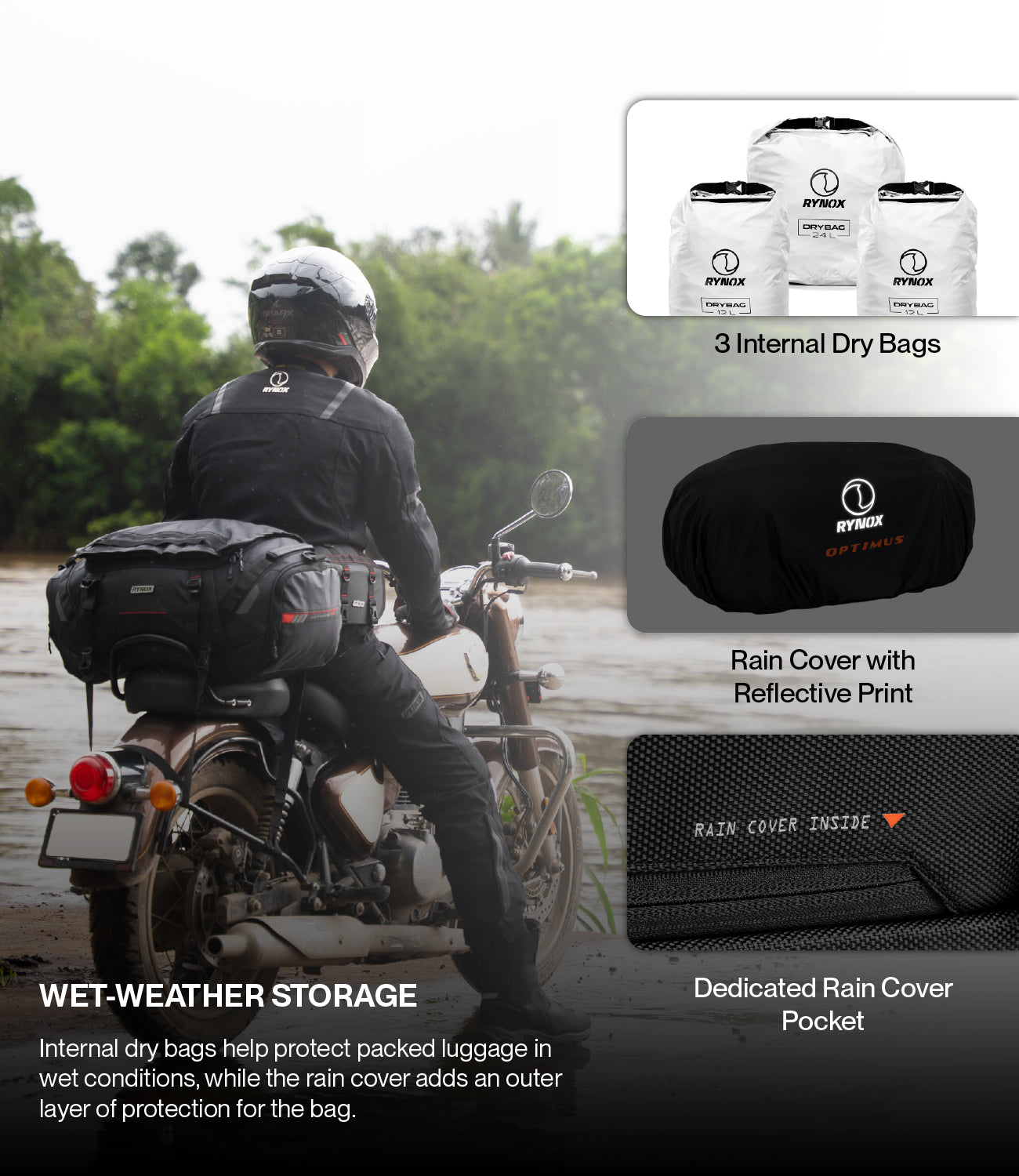 RYNOX OPTIMUS TAIL BAG 50L - Image 9